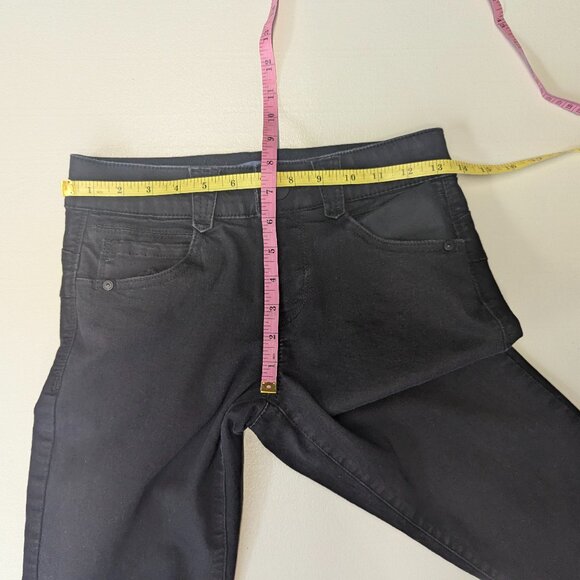 Democracy "Ab"solution® Skinny Leg Mid Rise Denim Ankle Jeggings Sz 2 Black - Picture 10 of 13